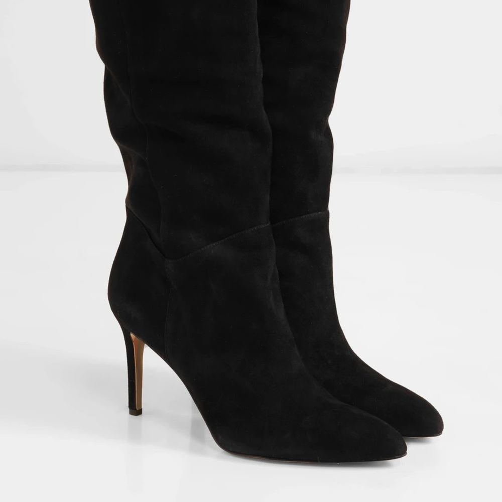 🔆Sam Edelman Olen Black Suede Knee Boots